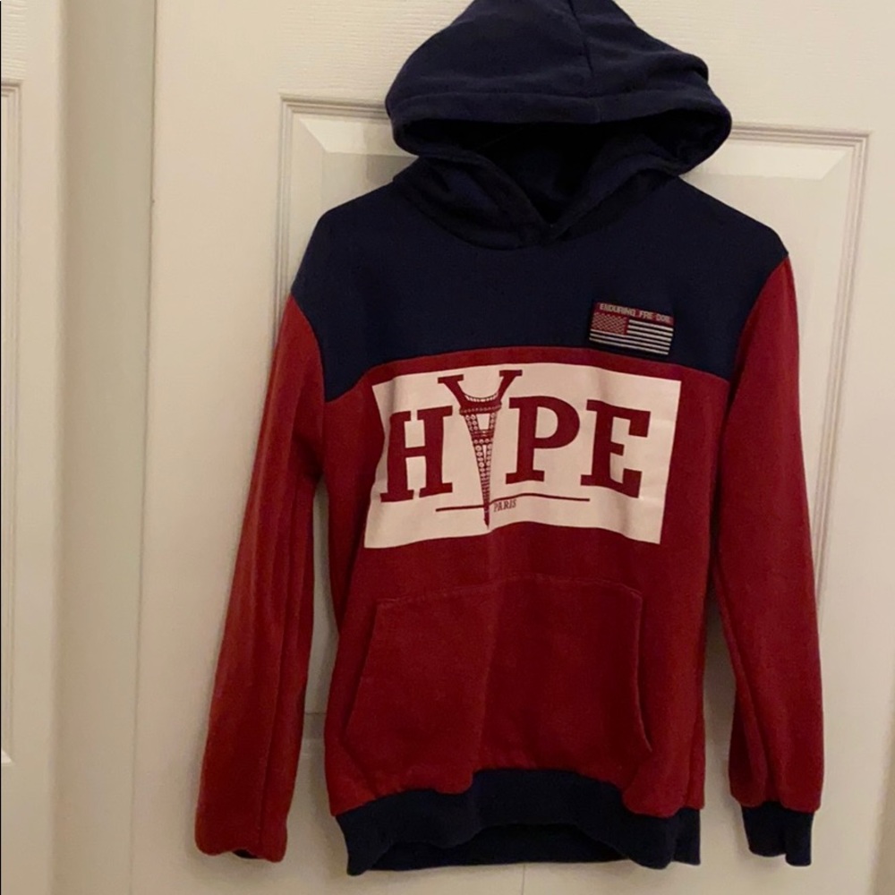 Red and Blue Hoodie